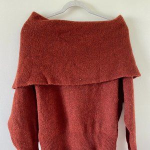 Italian Wool Off the Shoulder Sweater